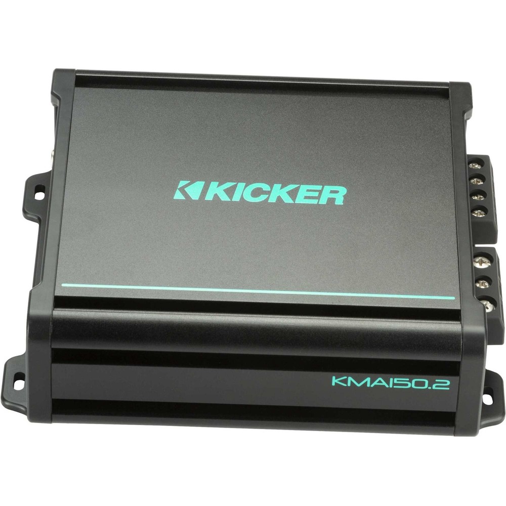 Kicker Premium Marine 8" Component Speaker and Amplifier bundle ( 51MSS8 & 4...
