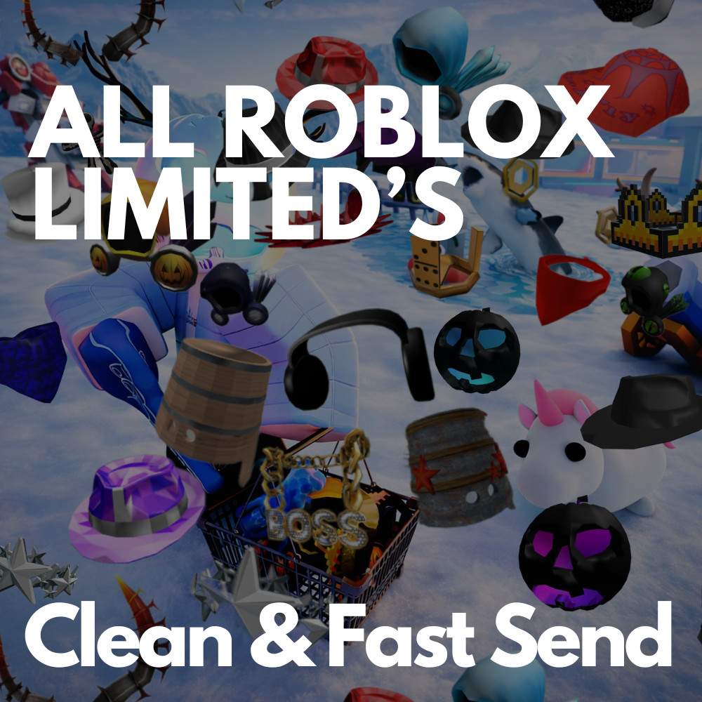 ROBLOX Limiteds – Clean & Safe Items 🔒 – Fast Transfer 🚀 – 99% Postive Review