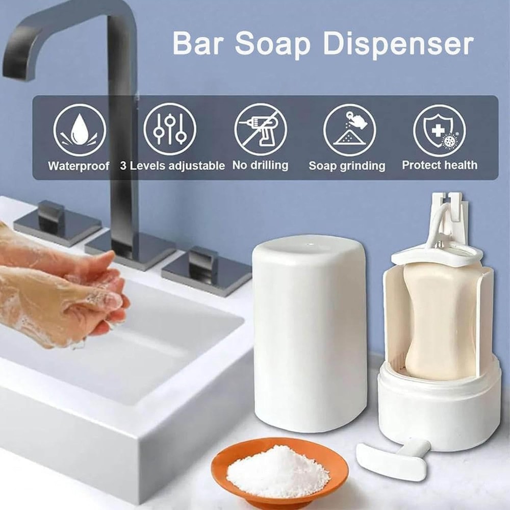 Soapy Bar Grinder Wall Mounted Solid Soapy Bar Mincer for Hand Washing