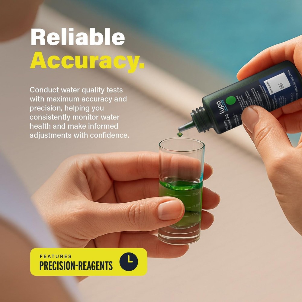 Lupo 6-in-1 Pool Test Kit Replacement Reagents | Refill