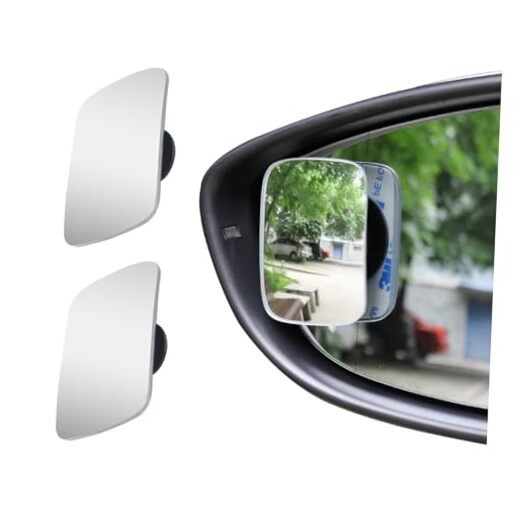 Rectangle Blind Spot Car Mirror, 2.5" HD Glass Wide Angle Convex Rectangular