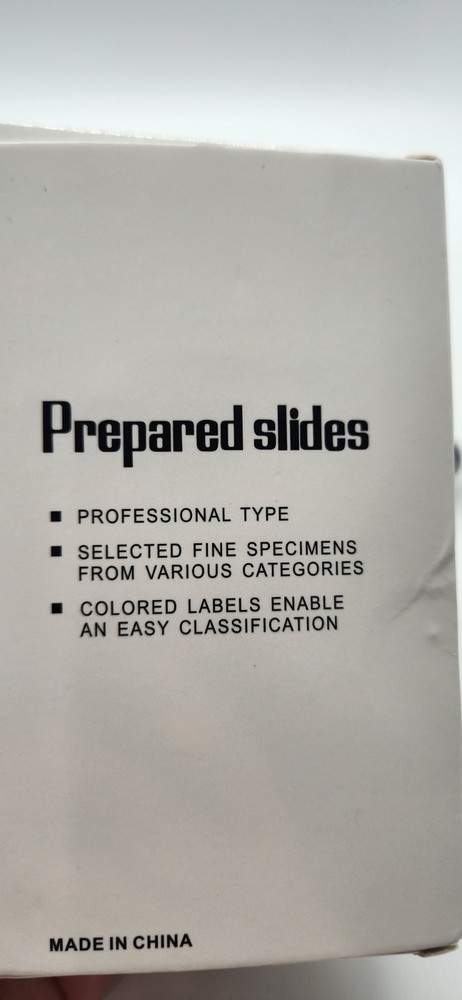 24 Prepared Microscope Slides Specimen 3 Microscopes LOT