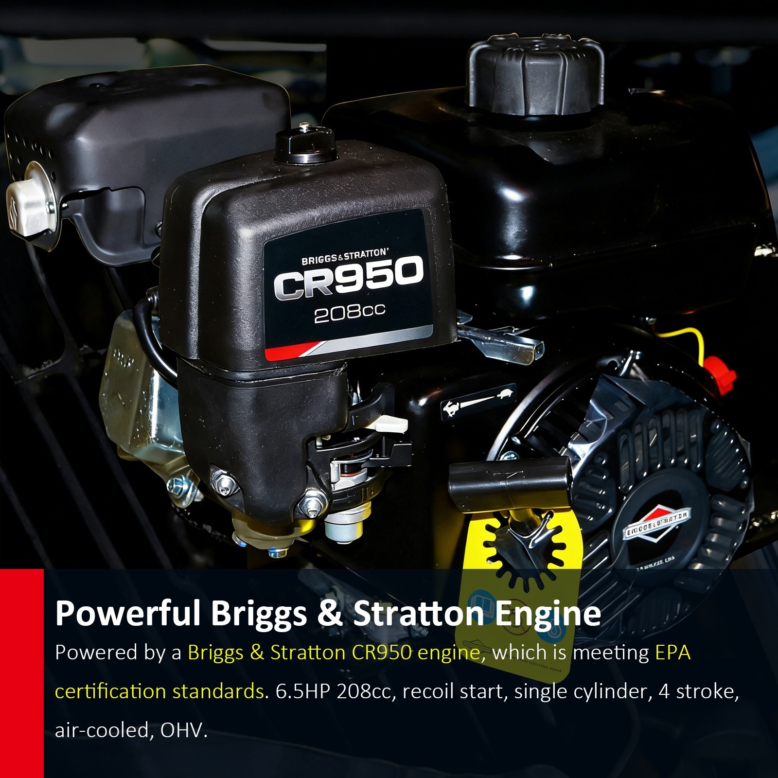 12" Firewood Conveyor 6.5HP Gas Powered 118in Lift Height Belt Log Elevator