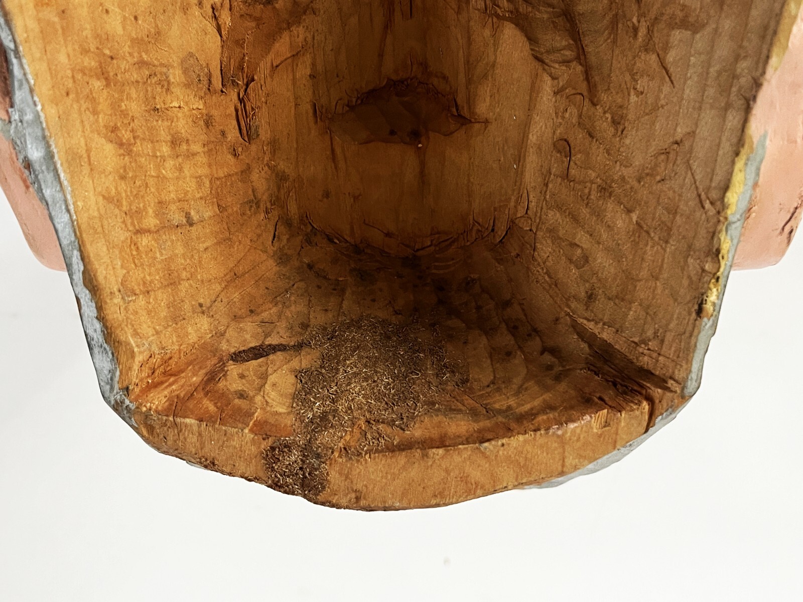 MEXICAN MICHOACAN FOLK ART HAND CARVED PASTORELAS ERMITANO HERMITANO DANCE MASK