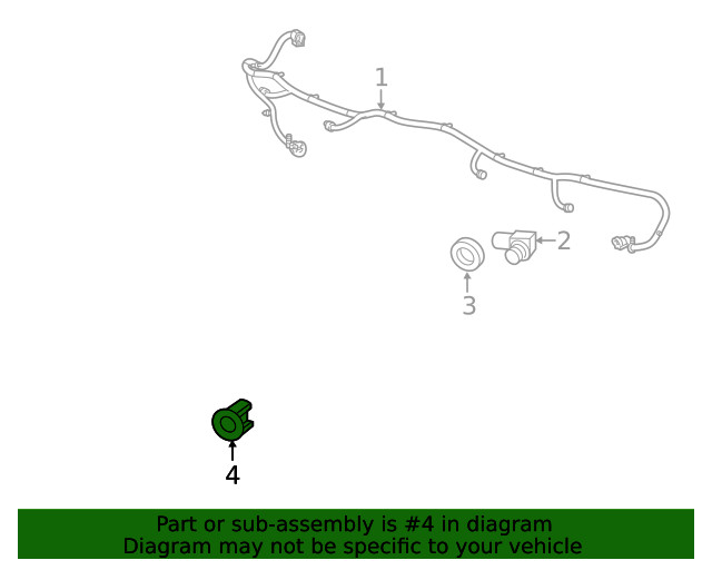 Genuine GM Park Sensor Bracket 84590522