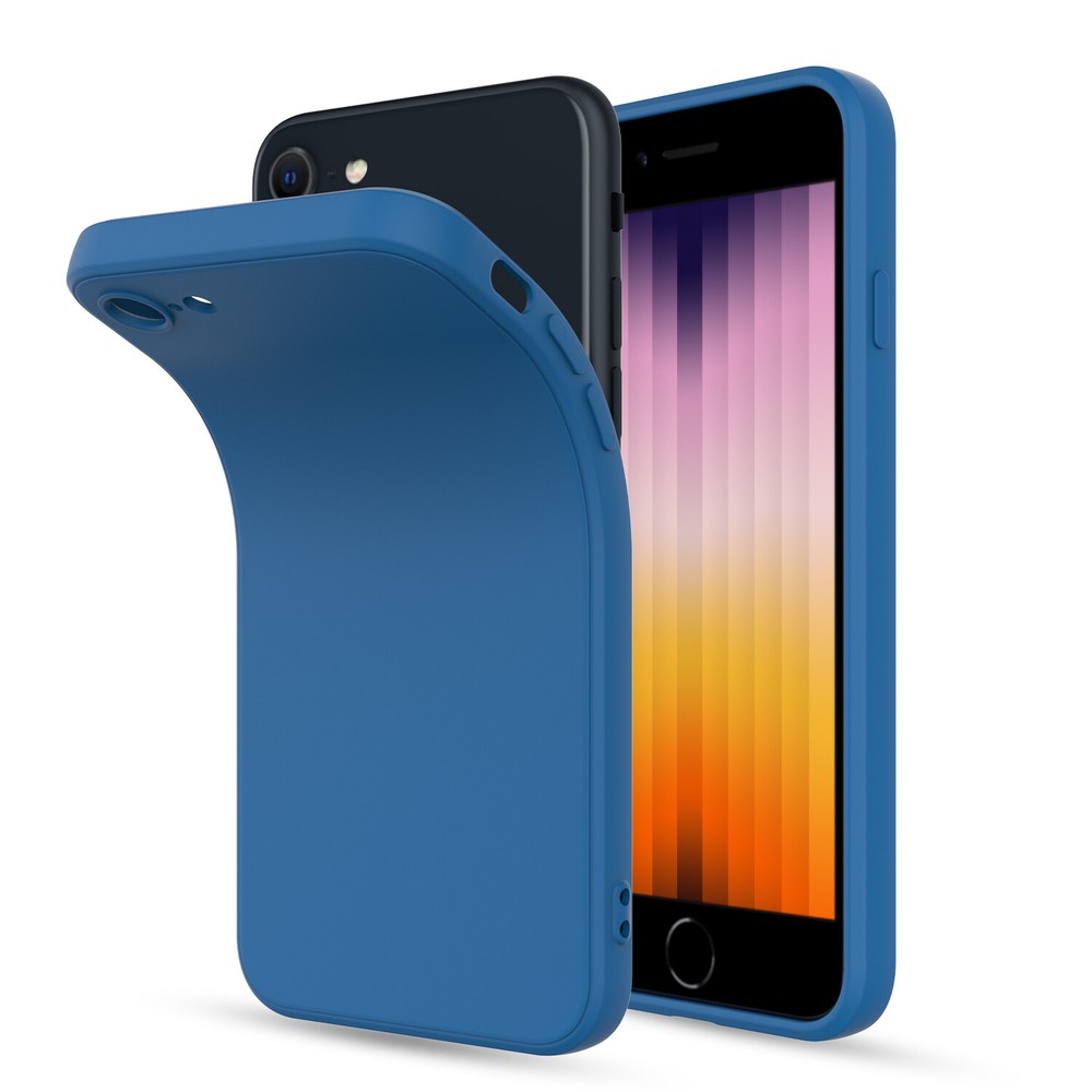 For iPhone 7,8,SE 2nd,3rd Gen 2022/2020 Liquid Silicone Case,HD Screen Protector