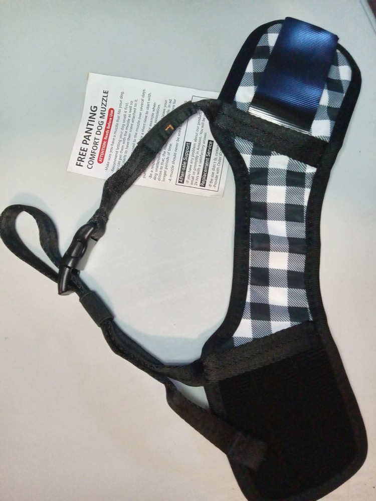 HEELE Dog Muzzle,Soft Nylon Print Muzzle Air Mesh Breathable Adjustable