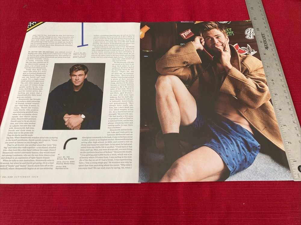 Actor Chris Hemsworth 12-page 2018 Print Article