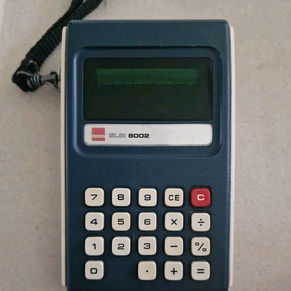 Calculator SHARP ELSI 8002 vintage- Good Working Condition