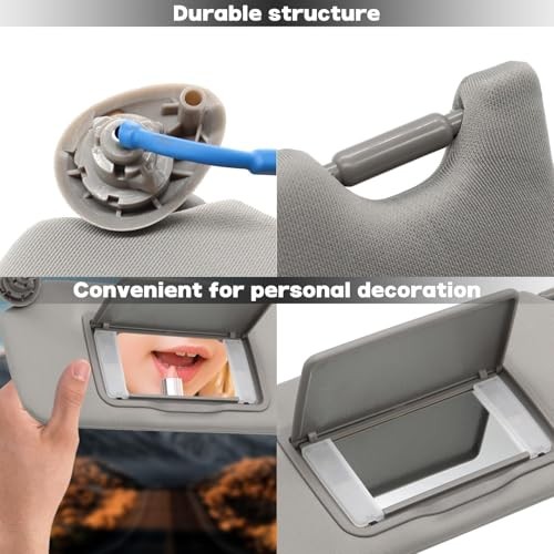 Pair Sun Visor Left and Right Compatible with Accord A Pair Left+Right Grey