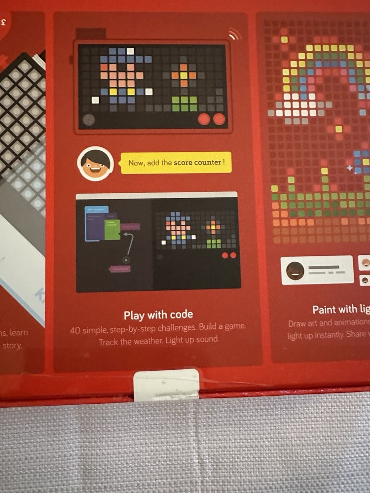 Kano 1003 Pixel Kit Learn Build & Code Dazzling Lights wireless lightboard NIB