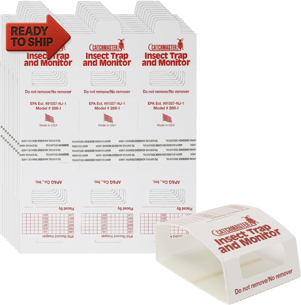 Catchmaster Spider Insect Glue Traps 30 Pack 10 Sheets Adhesive Cockroach Kill