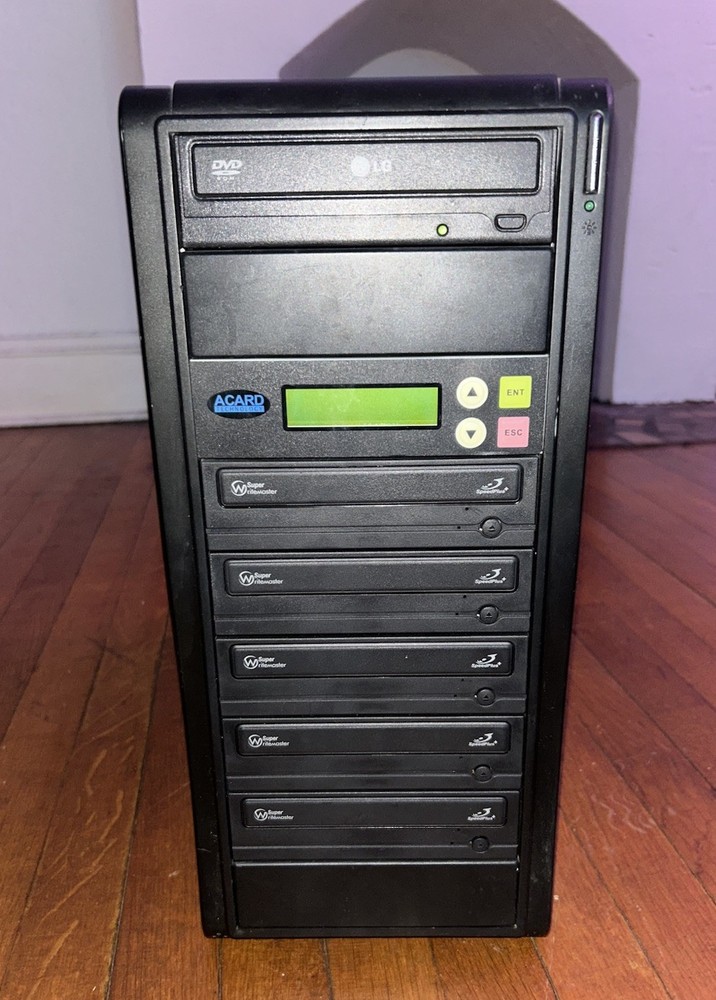 ACARD Technology 5-Target DVD Duplicator, Standalone, Black