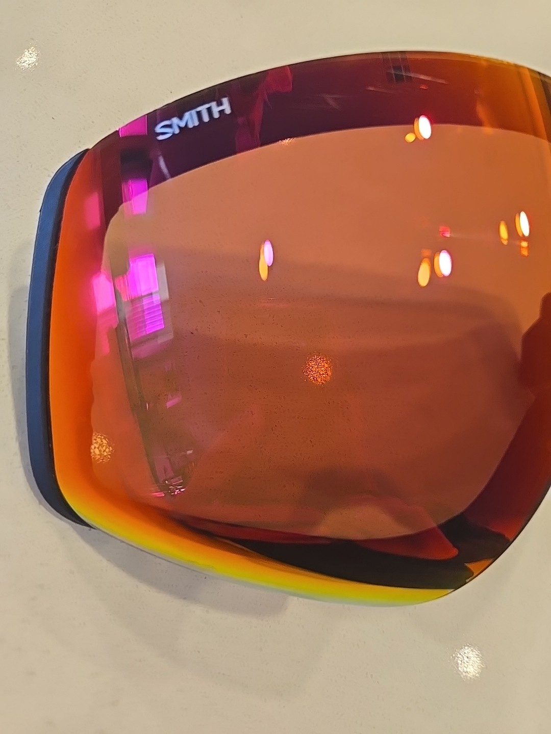 Smith 4D Mag Chromapop Sun Red Mirror Replacement Goggle Lens Used