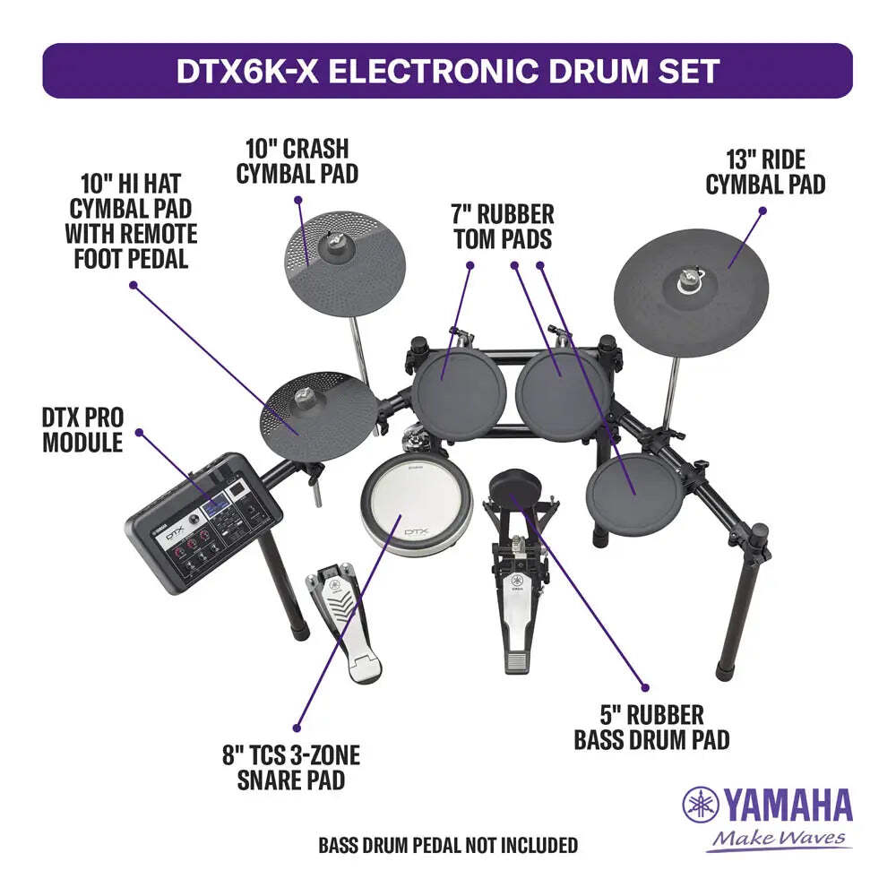 Yamaha DTX6K-X Electronic Drum Set