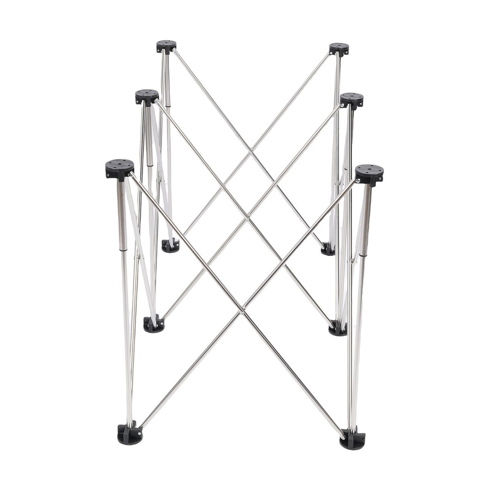 6 Legs Folding Workstand Portable Stable 600kg Capacity Telescopic Workbench