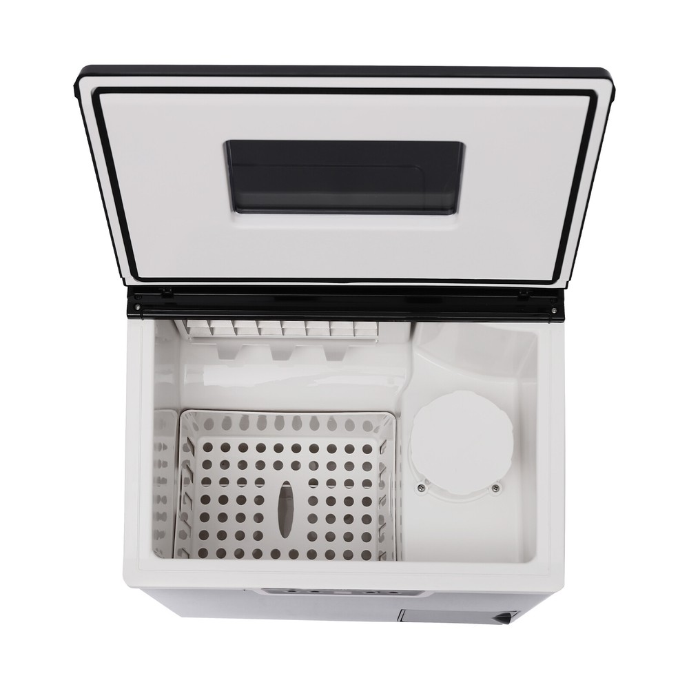 2 in 1 Ice Cube Maker, Smart LCD Crushed Ice & Ice Cube Maker Fast Ice Making