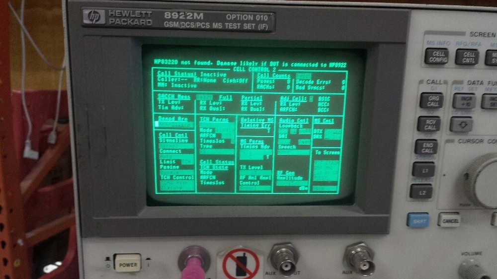 HP 8922M (Opt 10) GSM/DCS/PCS MS Test Set (IF)