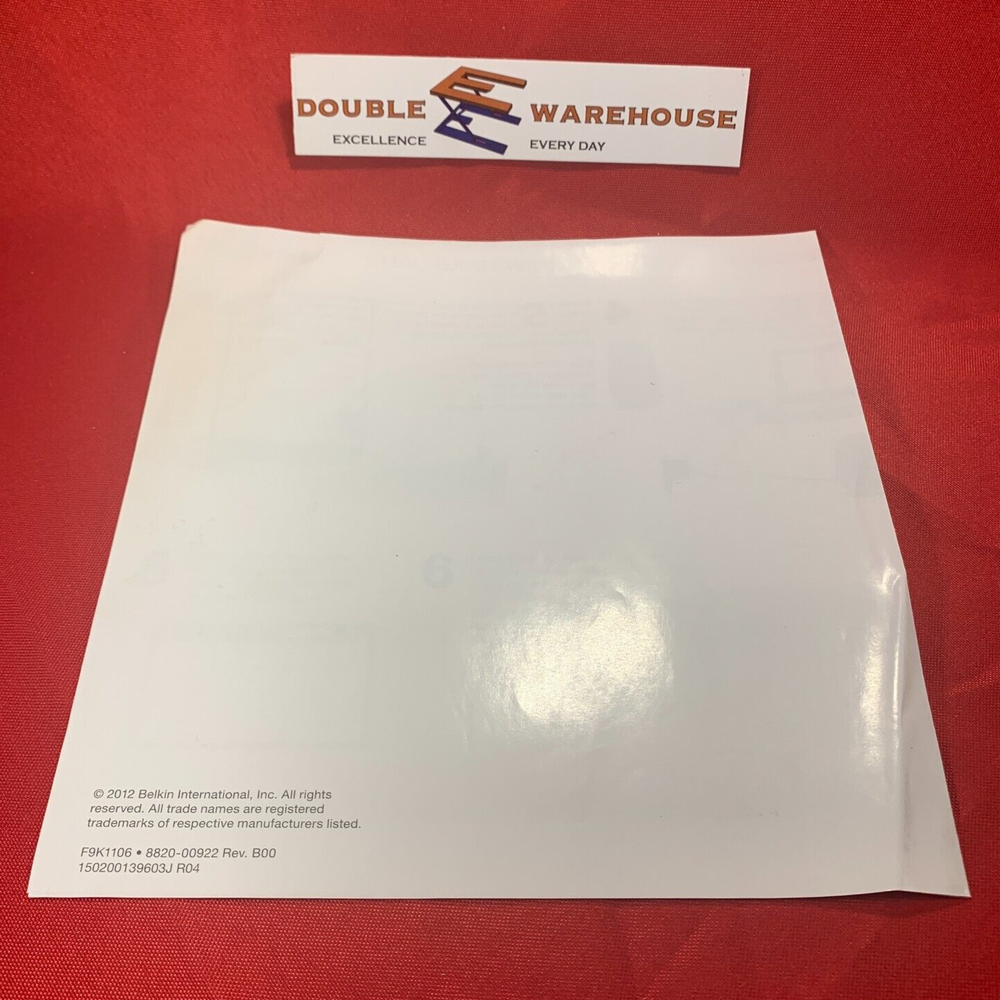 Belkin Dual-Band Wireless Range Extender Quick Installation Guide Manual