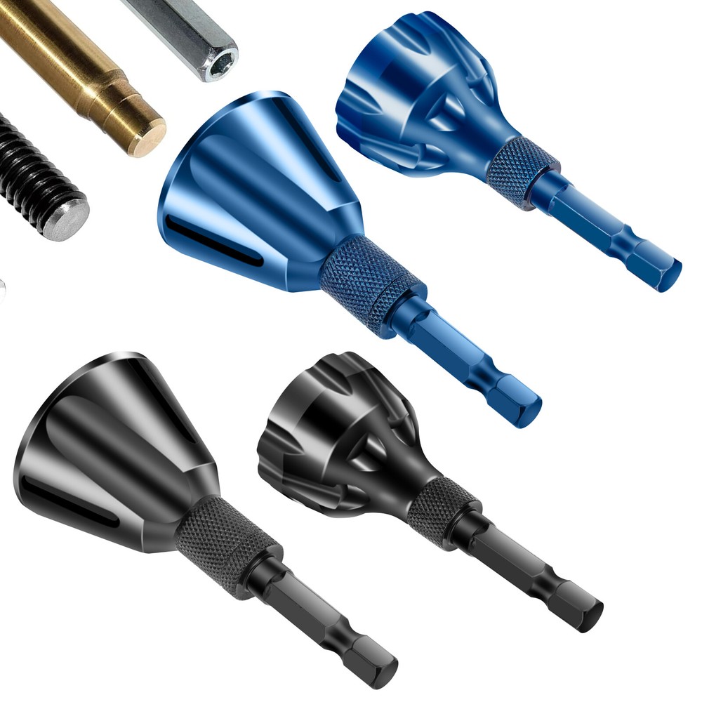 2PCS Deburring External Chamfer Tool Removing Burr Quick Release 1/4'' Hex Shank