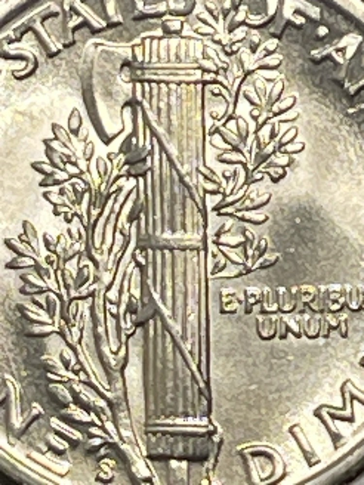 1940 S Mercury Silver Dime, Gem Uncirculated, FSB.