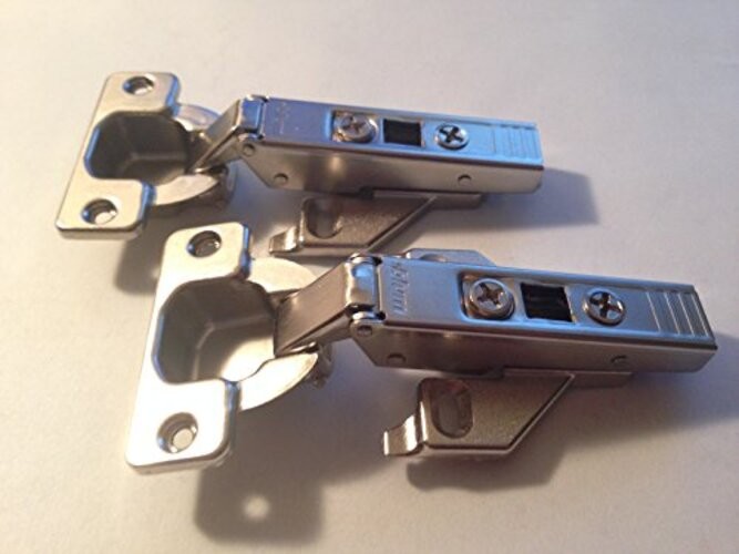2  120 Degree Clip On Hinge With Face Frame Adapter - NEW