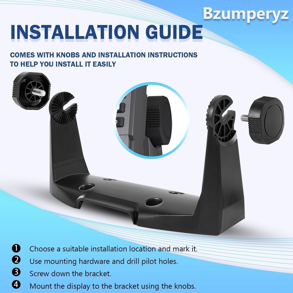 000-11019-001 Upgrade Gimbal Bracket Mounting Bracket with Knobs for Lowrance...