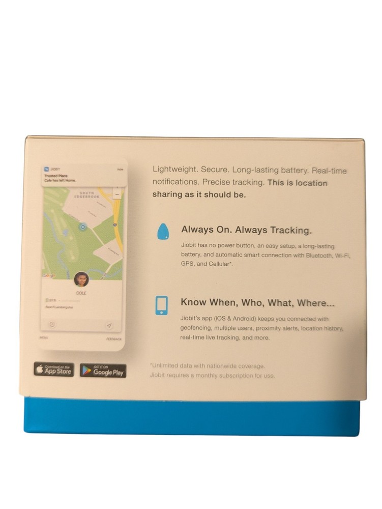 Jiobit GPS Location Tracker GPS Bluetooth