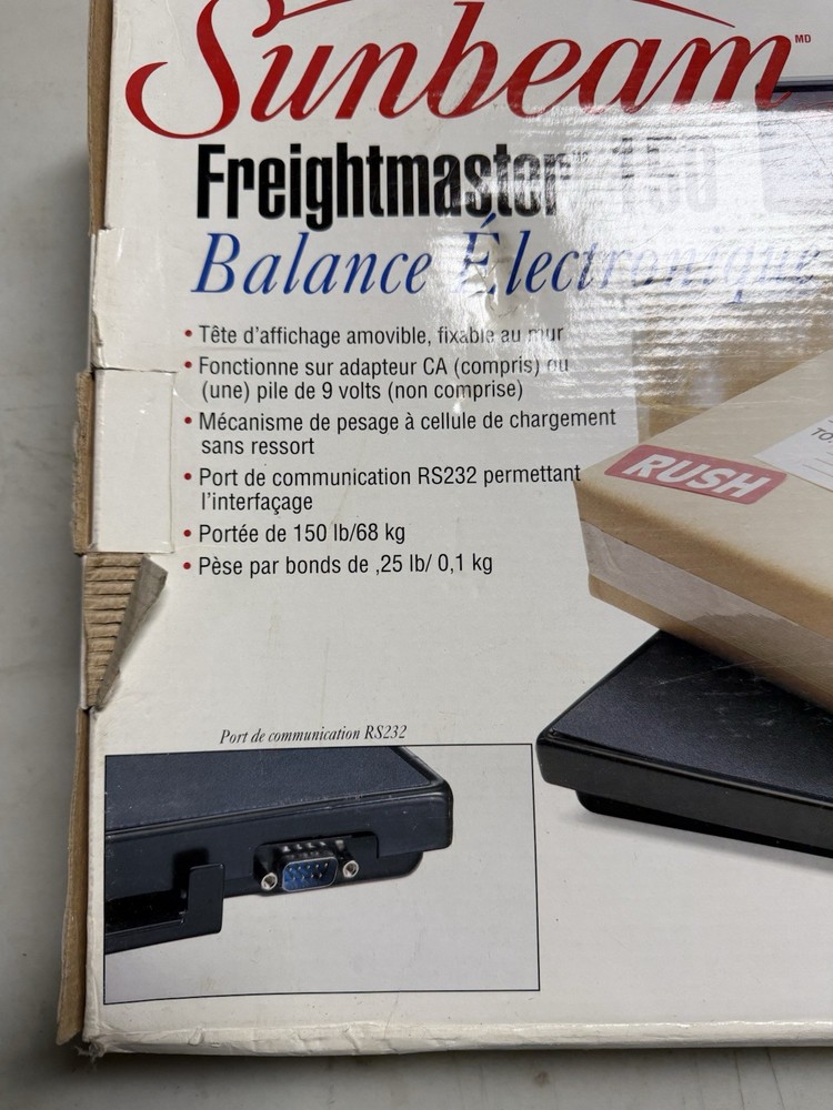 Sunbeam Freightmaster 150 Electronic Postal Scale 150 LB Capacity Digital