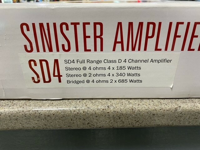 WETSOUNDS SINISTER SD4 AMPLIFIER