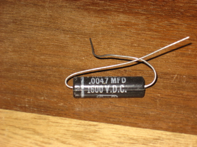 Cornell Dubilier (CD) "Black Cat" .0047 uf 1600v, NOS