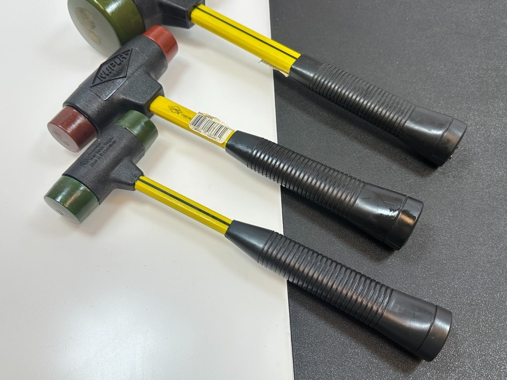 Nupla Tools USA 3pc Quick Change Impax Dead Blow Replaceable Soft Tip Hammer Set