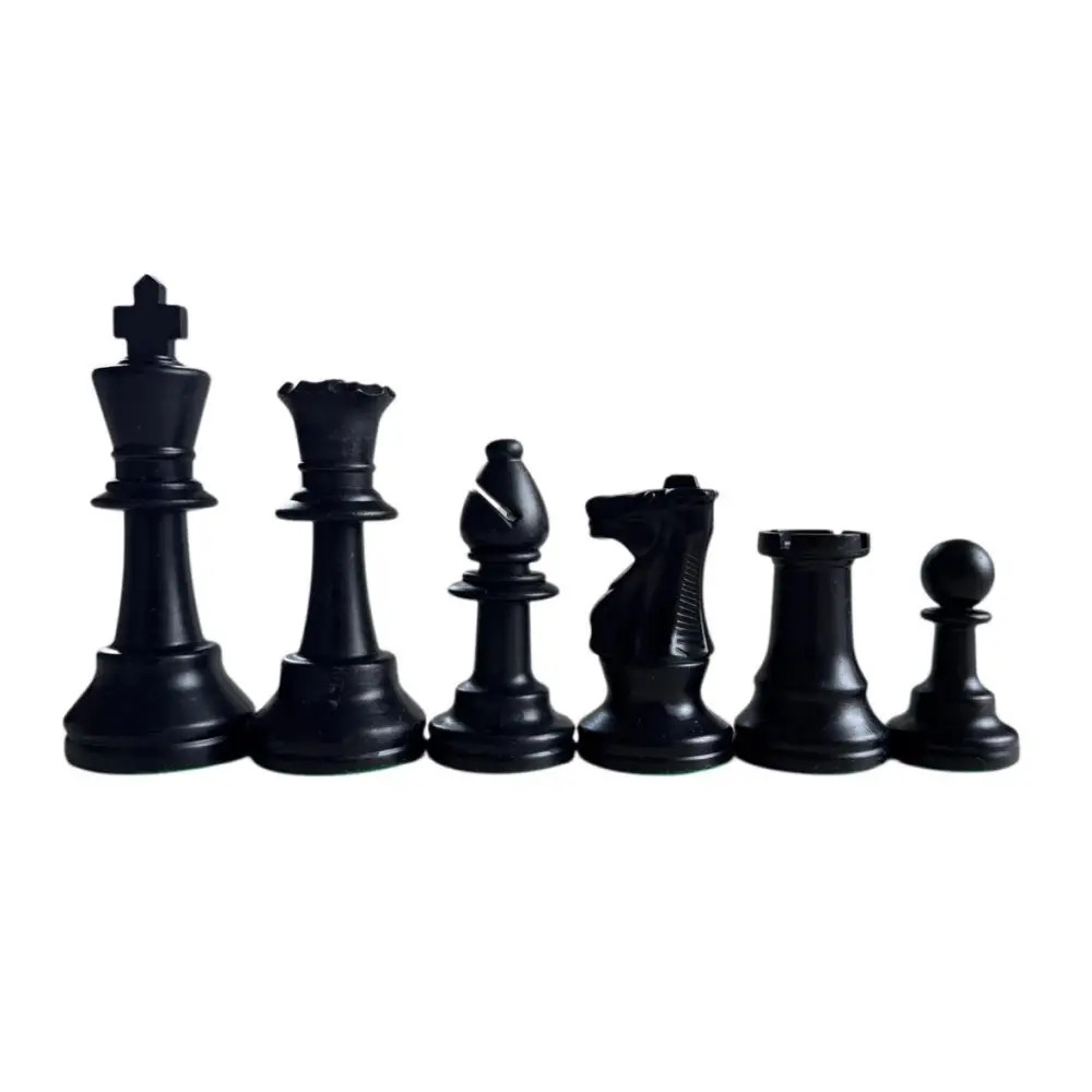 Triple Weighted Club Special Plastic Chess Set - Gloss Finish