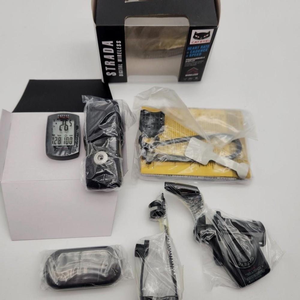 Cateye Strada Digital CC-RD430DW Bicycle Computer Mount Kit Black OPEN PACKAGE