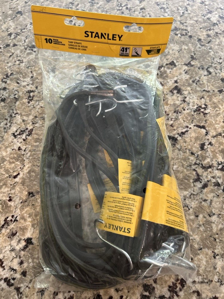 Stanley Tarp Straps, 41 in, 10-Pk