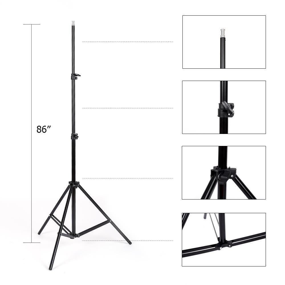 3 Softbox Light Stand Photo Studio Photography Continuous Lighting Kit