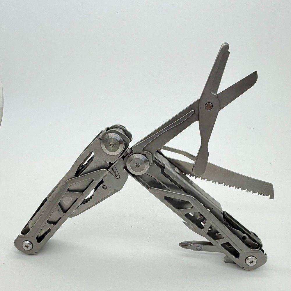 PERWIN 17-in-1 Multi-Tool Pliers Pocket Knife Saw Scissors File Self-Locking EDC
