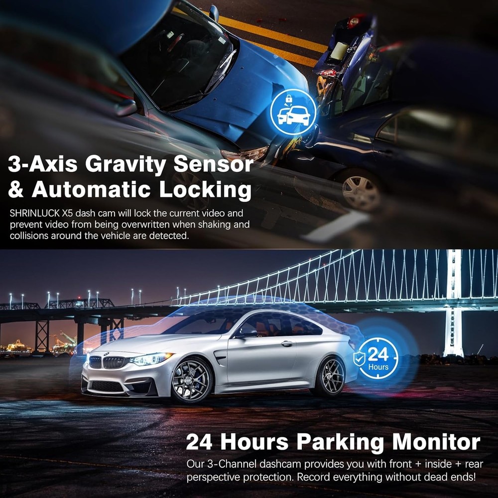 Advanced X5 4K Dash Camera - Night Vision, Dual Mode & User-Friendly Control