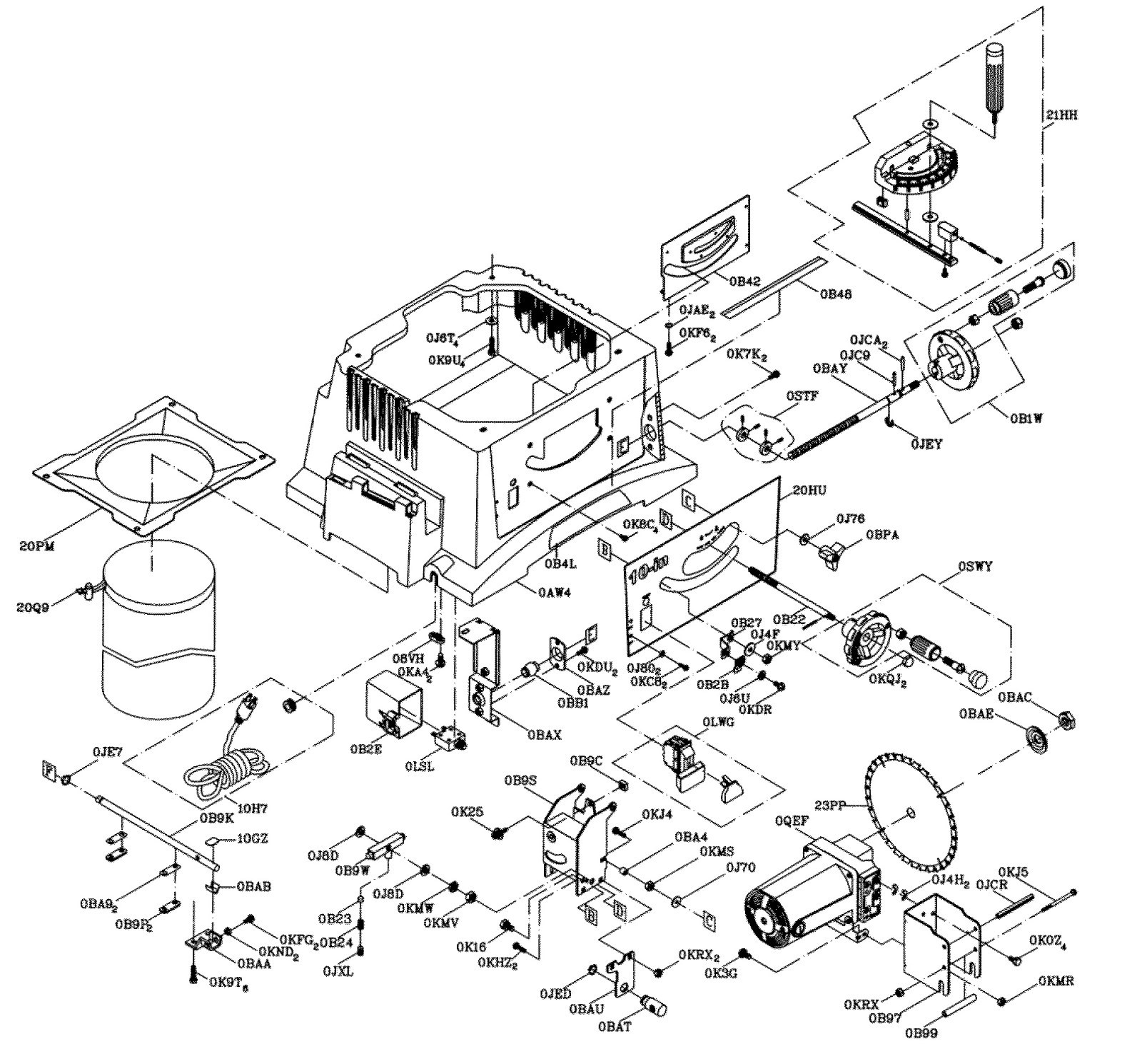 Sears Craftsman RM871 Motor Rebuild Kit for 137.xxxxxx Motorized Table Saws