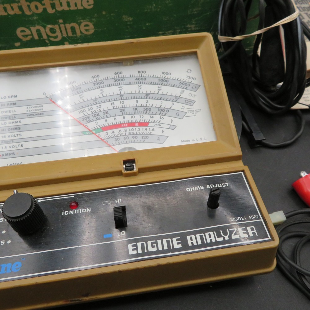 VTG Auto-Tune Mechanic Auto Engine Analyzer Model 4507 Complete w/box 1982