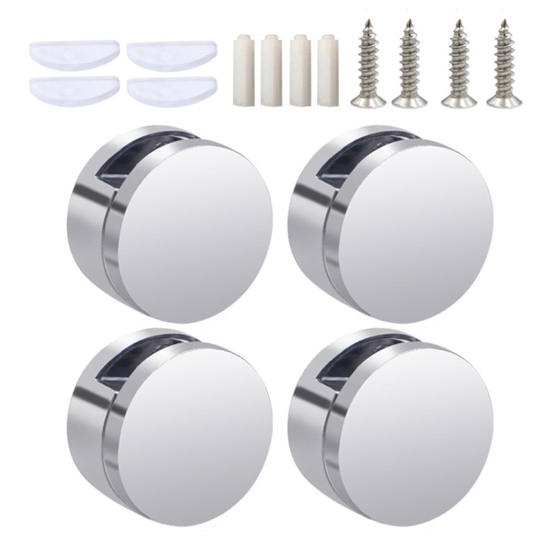 4pcs Mirror Fixing Clip For Stable Display On Any Wall Mounted Surfaces