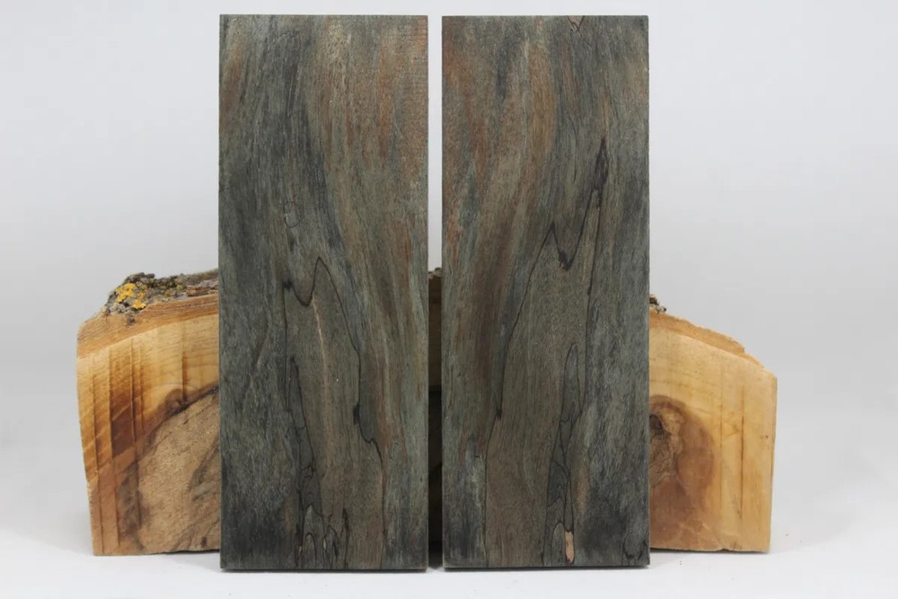 STABILIZED DYED MAPLE CUSTOM KNIFE HANDLE MATERIAL BLANK SCALES (8096)