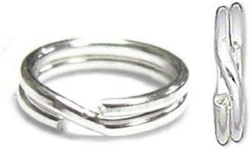 20Pcs Authentic 925 Sterling Silver 7Mm Split Jump Ring round Open Connector ...