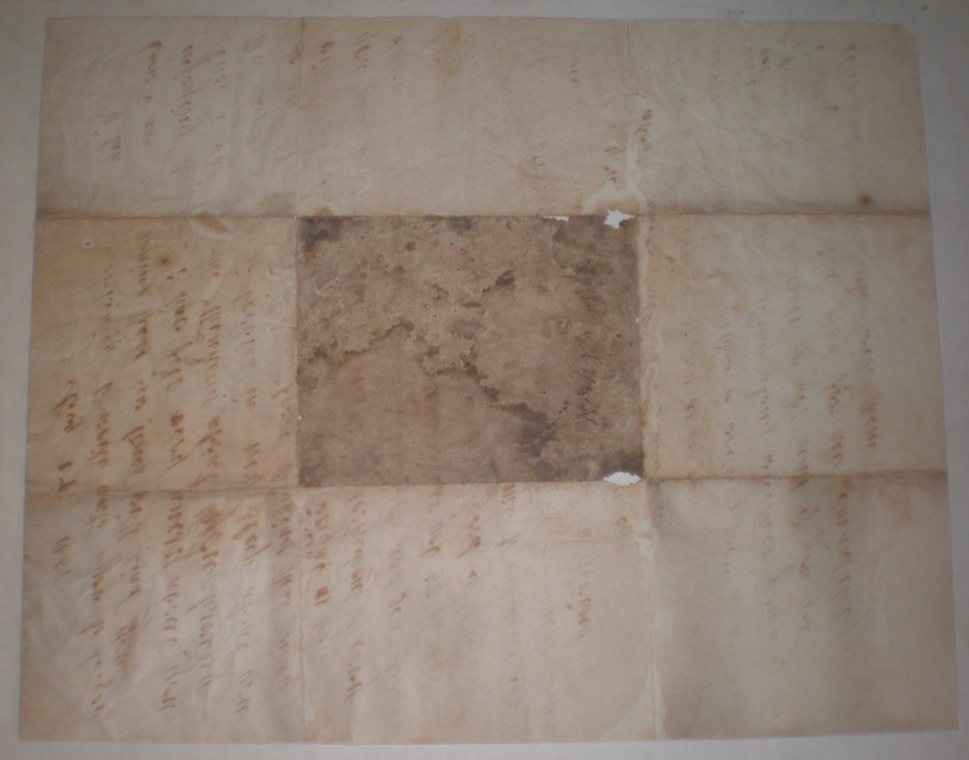 1851 Handwritten Letter, Found in Wall