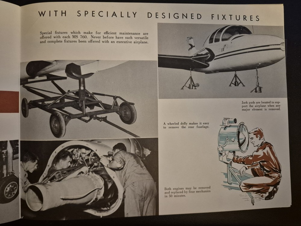 Original Beechcraft MS760 Brochure Will Be Professionally Packaged