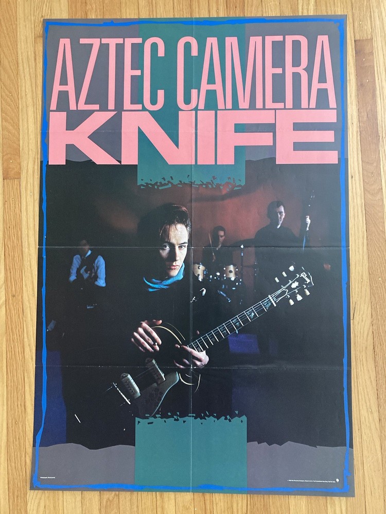 Aztec Camera Knife Poster 23x35 1984 promo Record Store ￼ original promotional