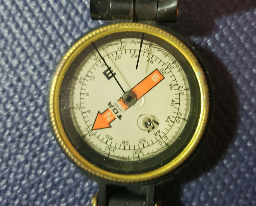Vintage Engineer Directional Compass Made In Japan
