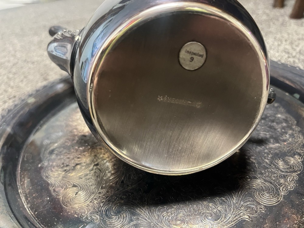 Vintage Wm Rogers Tray #471 And Tea Set