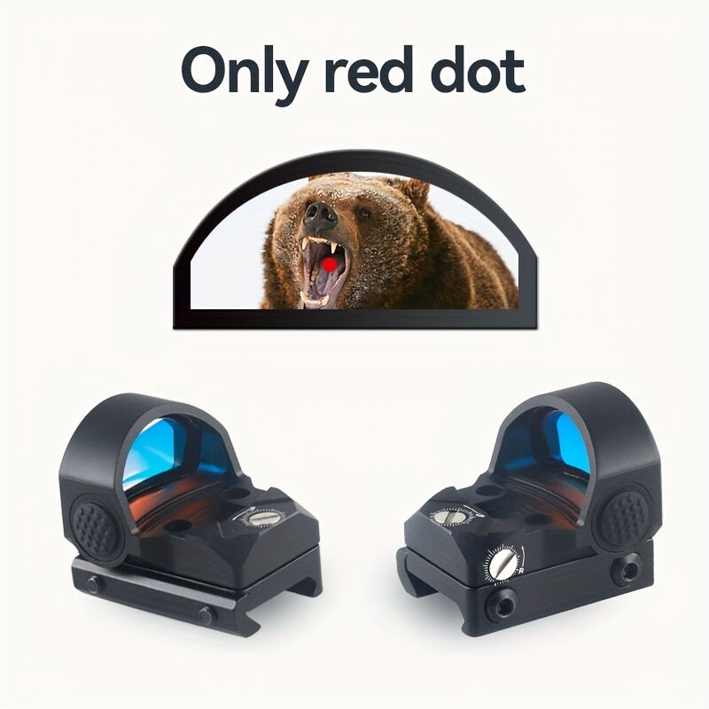 45mm Tactical Red Dot Sight 1MOA Adjustable Sight pistol Scope Set with Battery