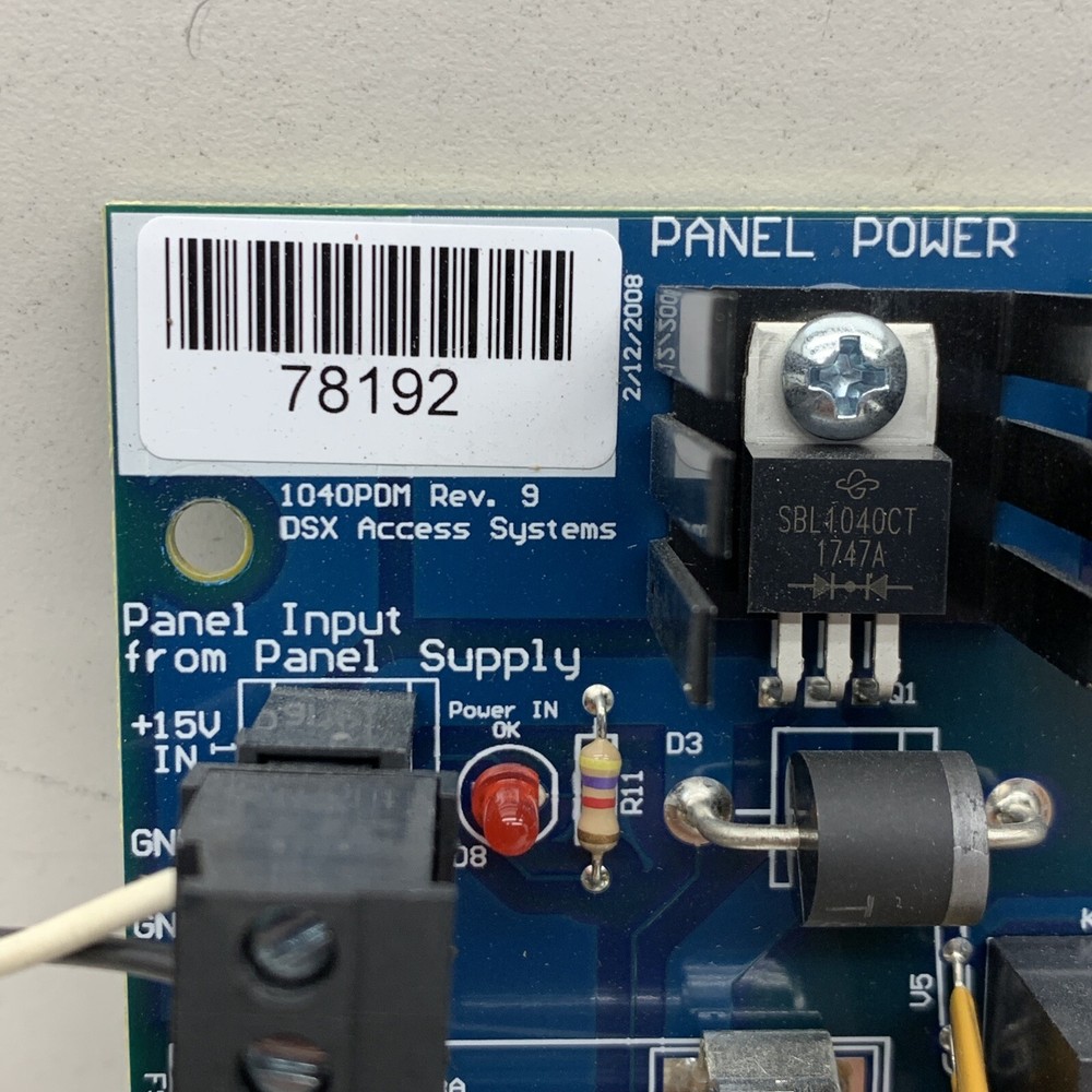 DSX Access Systems DSX-1040PDM Access Control Unit Subassembly 4A 15VDC